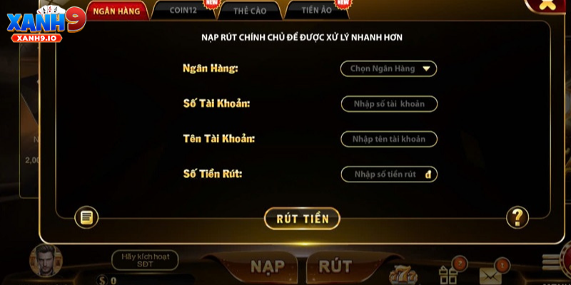 Rút Tiền Xanh9 - Quy Trình Đơn Giản, An Toàn Và Hiệu Quả 1 Quy Trình Rút Tiền Tại Nền Tảng Xanh9